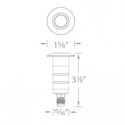 Round 1 Inch In Ground Indicator Light