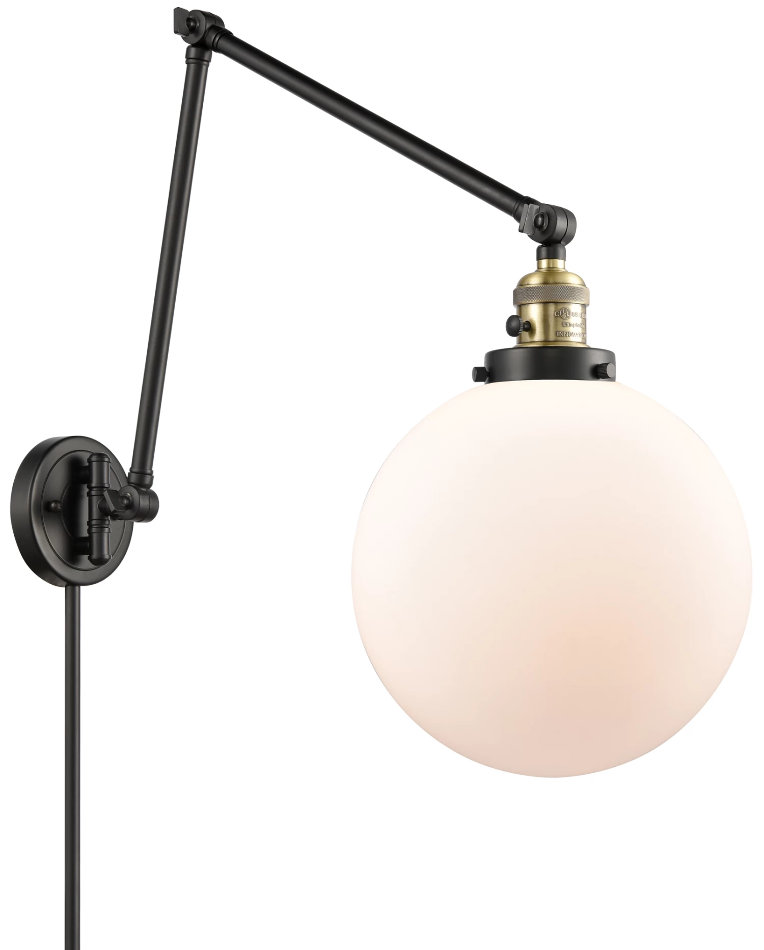 Beacon 238 Double Swing-arm Plug-in Wall Sconce 2 Beacon 238 Double Swing-arm Plug-in Wall Sconce - Image 2