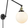 Beacon 238 Double Swing-arm Plug-in Wall Sconce