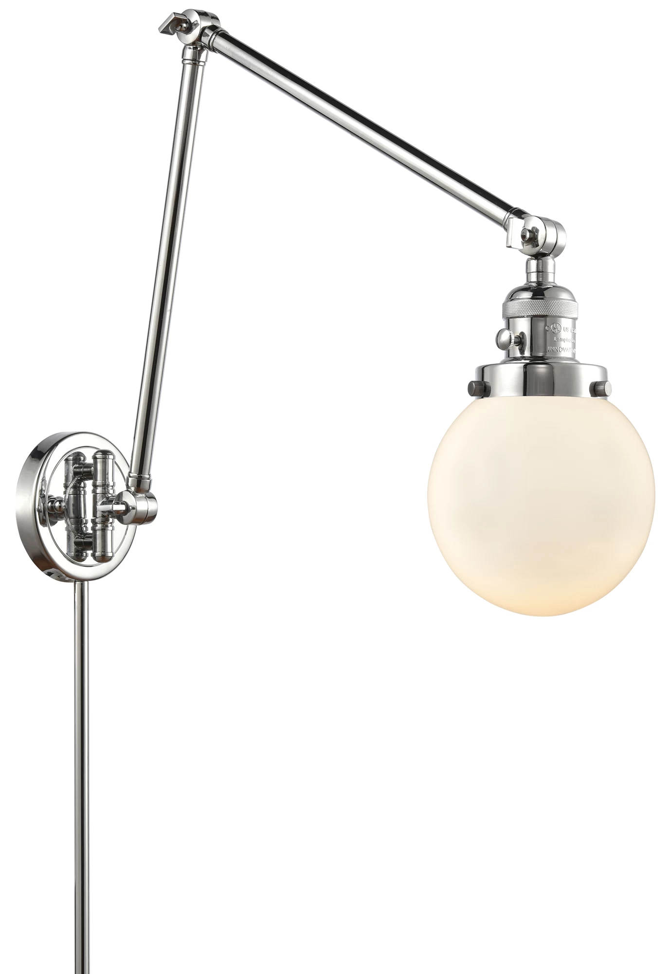 Beacon 238 Double Swing-arm Plug-in Wall Sconce 6 Beacon 238 Double Swing-arm Plug-in Wall Sconce - Image 6