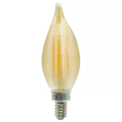 Filament C11 E12 Candelabra Base 4W 120V 2700K Satin 4-Pack