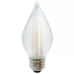 Filament C15 Med Base 4W 120V 2100K Amber 80CRI 4-PACK