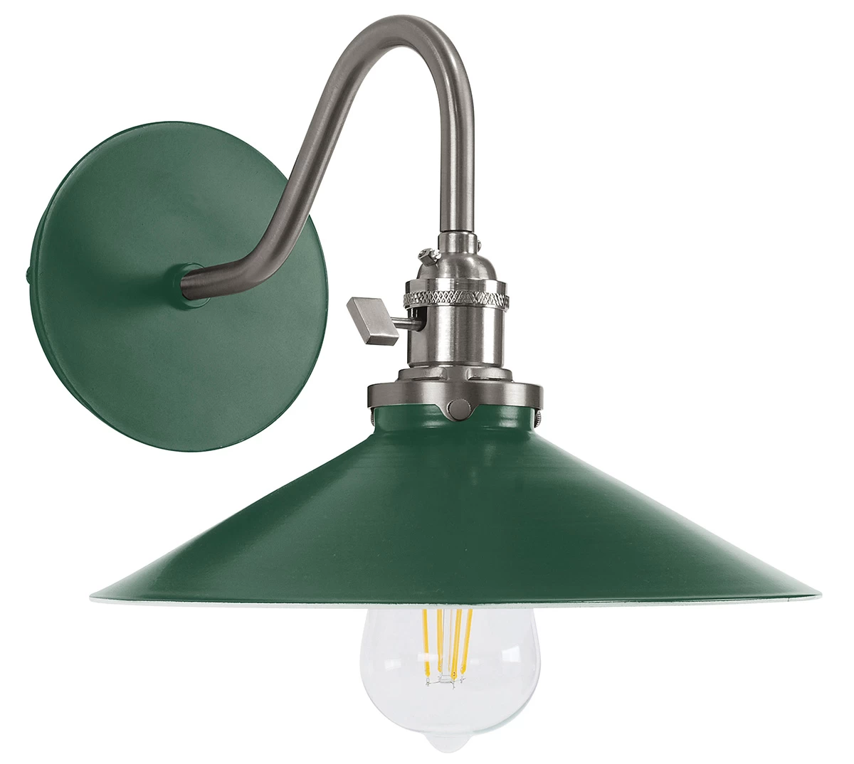 Uno Curved Arm Shallow Cone Wall Light 7 Uno Curved Arm Shallow Cone Wall Light - Image 7