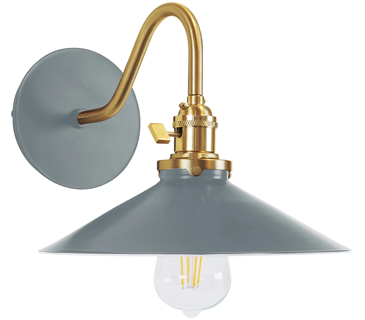 Uno Curved Arm Shallow Cone Wall Light 10 Uno Curved Arm Shallow Cone Wall Light - Image 10