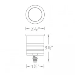 Slim Round 2 Inch In Ground Light