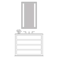 Lumin Tall Lighted Mirror -Fashion Lighting 2020 amazon images Lumin S S 2442 S LU Single Vanity