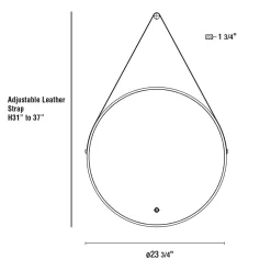 24 Inch Round Mirror