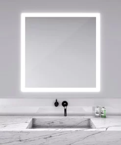 Silhouette Square Lighted Mirror 12 Silhouette Square Lighted Mirror -Fashion Lighting 360096