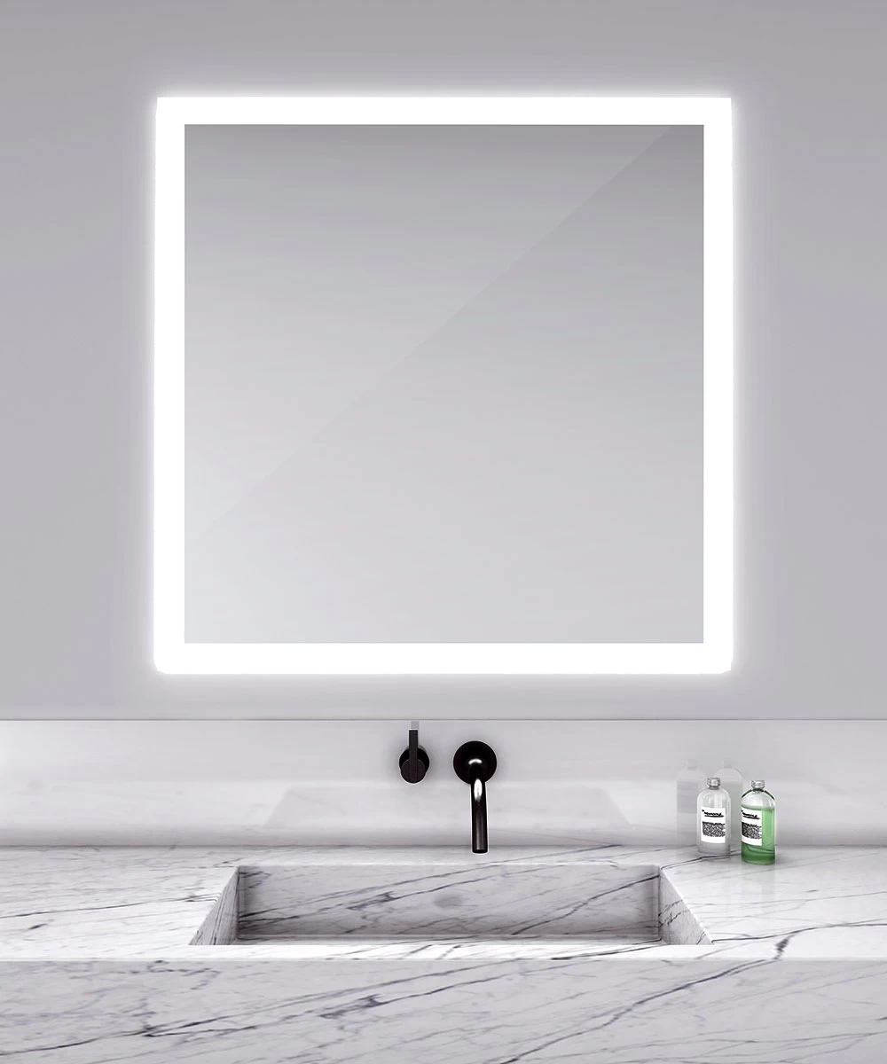 Silhouette Square Lighted Mirror 6 Silhouette Square Lighted Mirror - Image 6