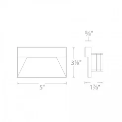 12V Horizontal Landscape Step/Wall Light Amber CCT