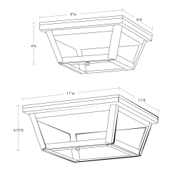 Williams 120V Outdoor Ceiling Flush Mount
