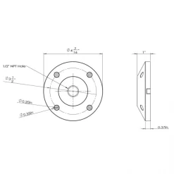 Landscape Surface Mount Flange / Stake Accessory