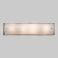 Textured Glass Bathroom Vanity Light 7 Textured Glass Bathroom Vanity Light -Fashion Lighting 533941