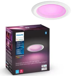 Philips Hue Hue 4IN White/Color Ambiance Smart LED Recessed Retrofit -Fashion Lighting 578418 add