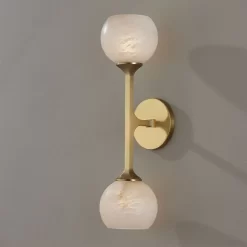 Melton 2 Light Wall Sconce -Fashion Lighting 7122 AGB add