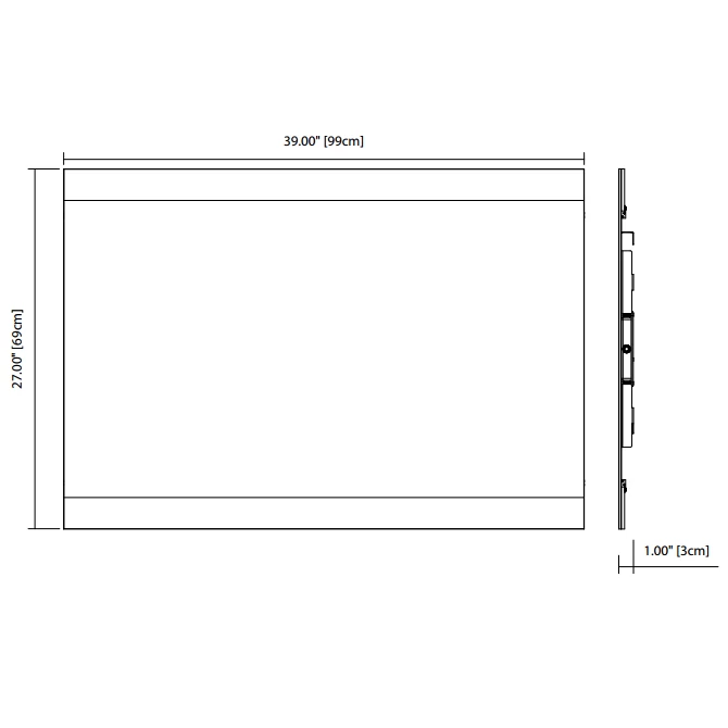 ELAN Two Sided Edge Lit Mirror 1 ELAN Two Sided Edge Lit Mirror