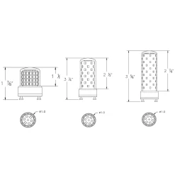 Miniature GU24 Base 5W 120V 2700K 90CRI 2-Pack