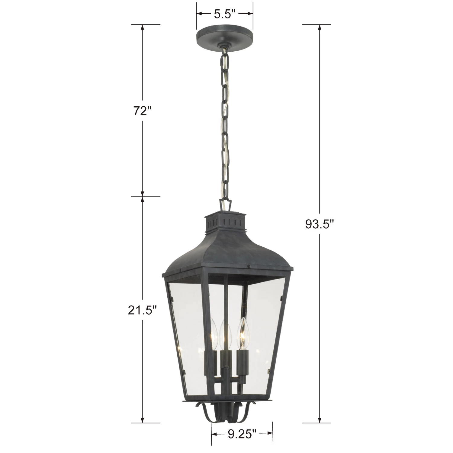 Dumont Outdoor Chandelier 1 Dumont Outdoor Chandelier