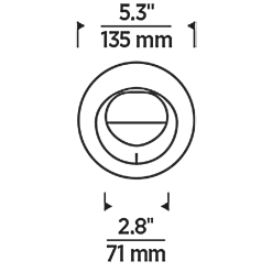 E4 Pro 4IN Round Flanged Wall Wash Trim