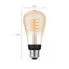 Philips Hue Hue ST19 White Ambiance Filament Smart Bulb