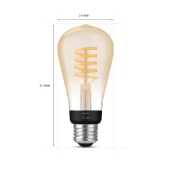 Philips Hue Hue ST19 White Ambiance Filament Smart Bulb