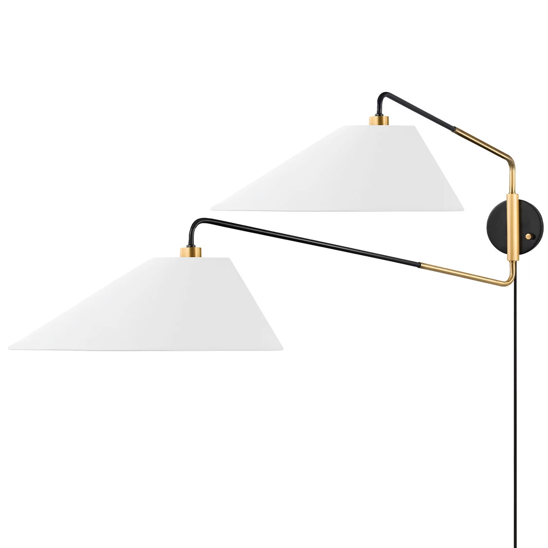 Duo Plug-in Wall Sconce 1 Duo Plug-in Wall Sconce