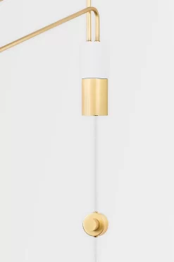 Split Plug-in Wall Sconce