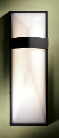 Wedge Outdoor LED Wall Sconce -Fashion Lighting P1237 066 L Glam2