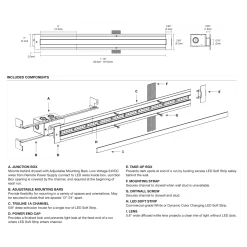 TruLine 1A 5W 24VDC Plaster-In LED System