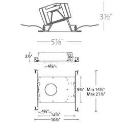 Aether 3.5IN Round Color Changing Wall Wash Trim / Housing