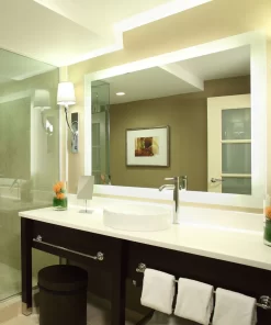 Silhouette Rectangle Lighted Mirror -Fashion Lighting SIL6642 app1