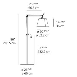 Artemide Tolomeo Mega Outdoor Floor Lamp