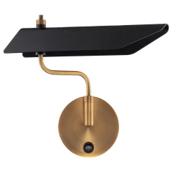 Loyd Swing Arm Wall Light -Fashion Lighting WAC BL 69317 BK AB add