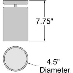 Pint Dark Sky Outdoor Ceiling Light Fixture