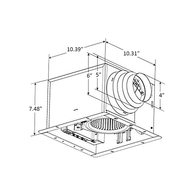 ABF-L1 Exhaust Fan With Light 2 ABF-L1 Exhaust Fan With Light - Image 2