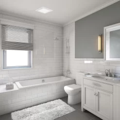 ABF-L5 Multi Speed Exhaust Fan W/ Light And Humidity Sensor -Fashion Lighting aerop abfl5 INST1