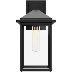 Larchmont Outdoor Wall Sconce -Fashion Lighting alora EW552007BKCL add1
