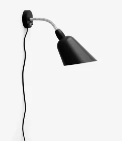 Bellevue Plug-in Wall Light -Fashion Lighting andtra AJ9 Black amp Steel add1