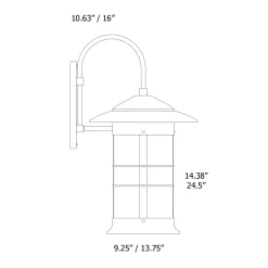 Newport Hanging Outdoor Wall Sconce