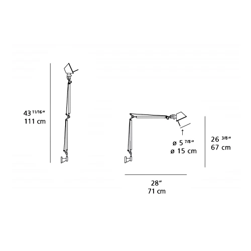 Artemide Tolomeo Mini Plug-In Wall Light 1 Artemide Tolomeo Mini Plug-In Wall Light