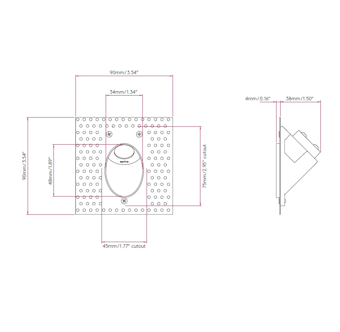 Leros Recessed Wall Sconce 1 Leros Recessed Wall Sconce