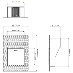 Borgo 90 Square Trimless Recessed Wall / Step Light