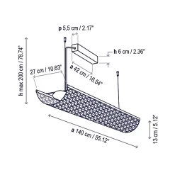 Nans Balis Outdoor Linear Pendant