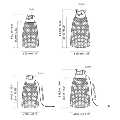 Nans Outdoor Portable Table Lamp