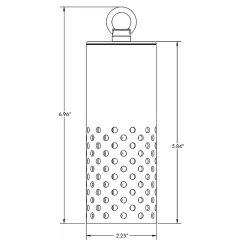 Bryce Perforated Outdoor AR11 Downlight Pendant 12V