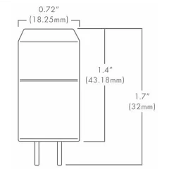 Beacon G4 Bi-Pin 2W 12V 2700K 84CRI 25-PACK
