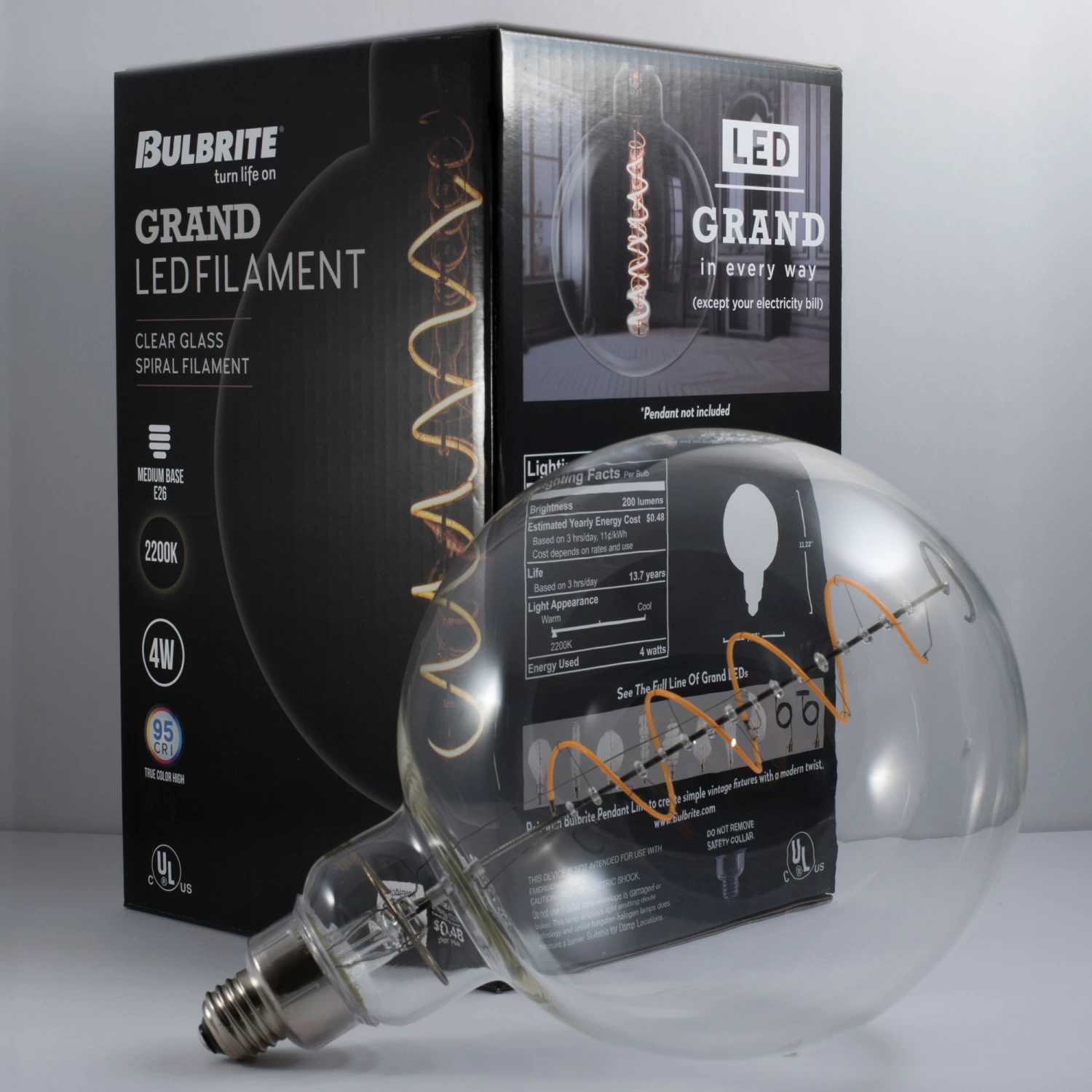 Nostalgic Med Base 4W 120V XL Globe Shape Filament 4 Nostalgic Med Base 4W 120V XL Globe Shape Filament - Image 4