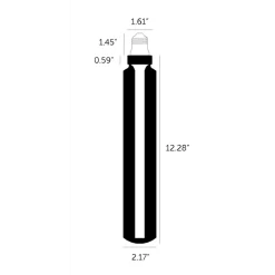 Edison Tube Med Base 2W LED 120V Non-Dimmable Bulb