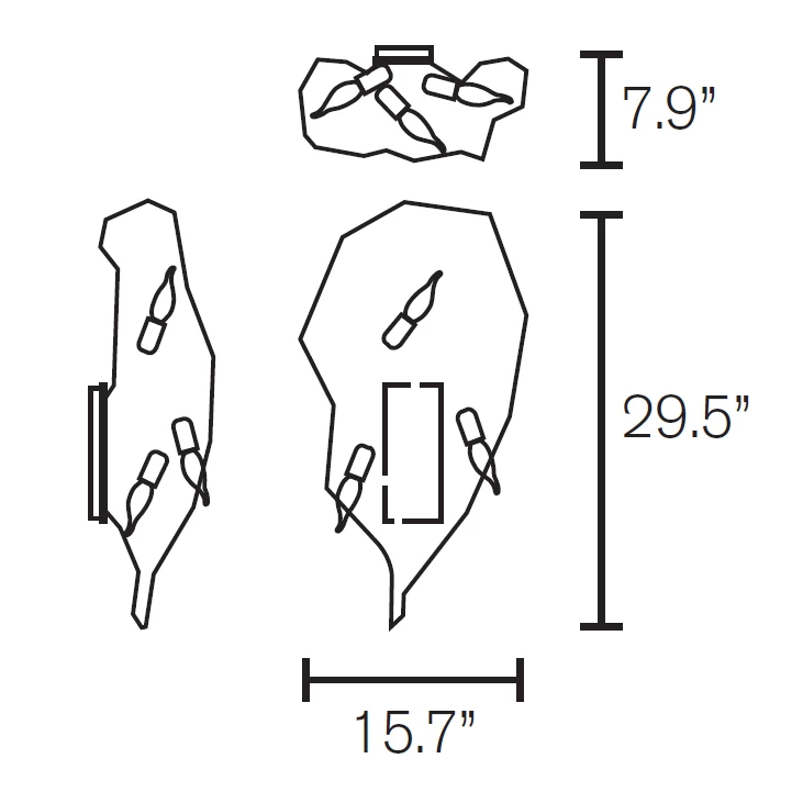 Delphinium Wall Sconce 1 Delphinium Wall Sconce