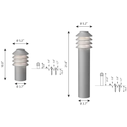Louis Poulsen Bysted 24V Outdoor Bollard